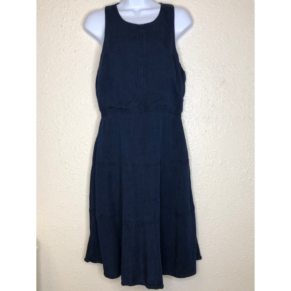 Banana Republic Women's Dress Size 6 Tencel Chambray Blue